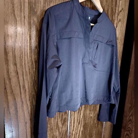 FLX Nylon Cropped Jacket Grey  XSMALL NWT - Picture 2 of 13